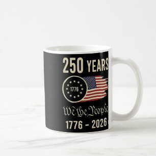 Caneca De Café 250 Anos Aniversário da América 250º Independência