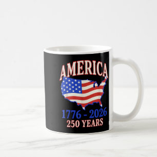 Caneca De Café 250 Anos Aniversário da América Independência 250º