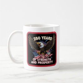 Caneca De Café 250 Anos de Águia Patriótica de Força