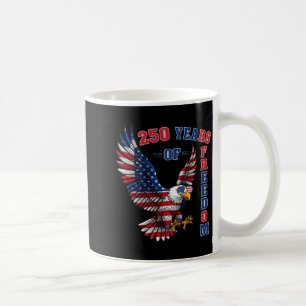 Caneca De Café 250 anos de liberdade americana 1776 4 de julho lo