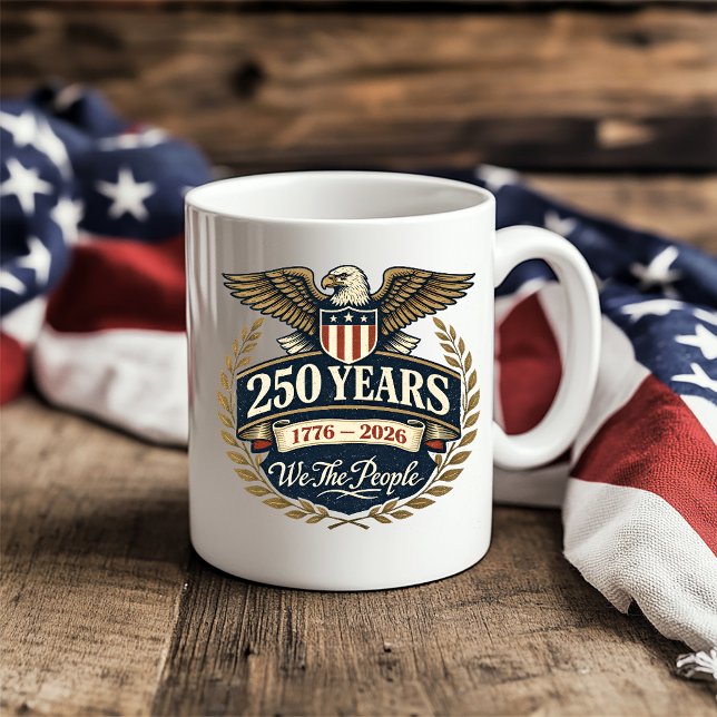 Caneca De Café 250 Anos de Nós, o Povo (Criador carregado)