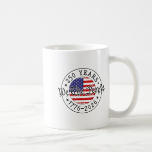 Caneca De Café 250 anos nós o povo bandeira americana 1776 2026 e