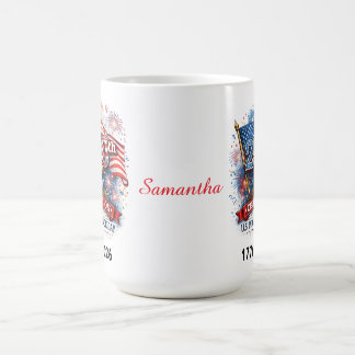 Caneca De Café 250th Celebration US Independence Day 1776 - 2026