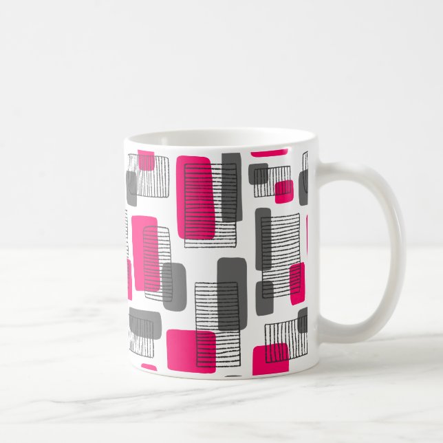 Caneca De Café 251215 - Neon Vermelho e Cinza (Direita)