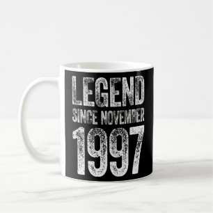 Caneca De Café 25 Aniversário Nascer Novembro 25 Anos Legenda Des