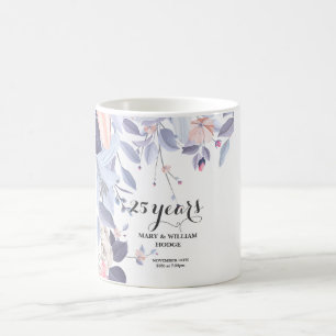 Caneca De Café "25 anos de sempre: um aniversário para lembrar"