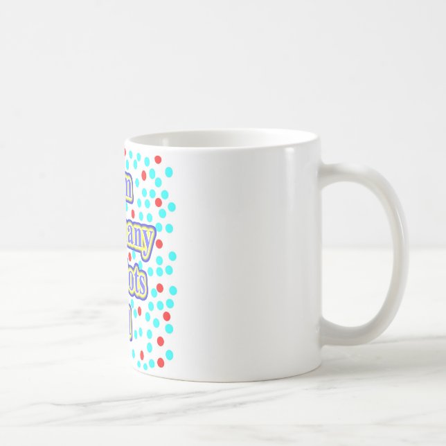 Caneca De Café 25 pontos vermelhos velhos (Direita)