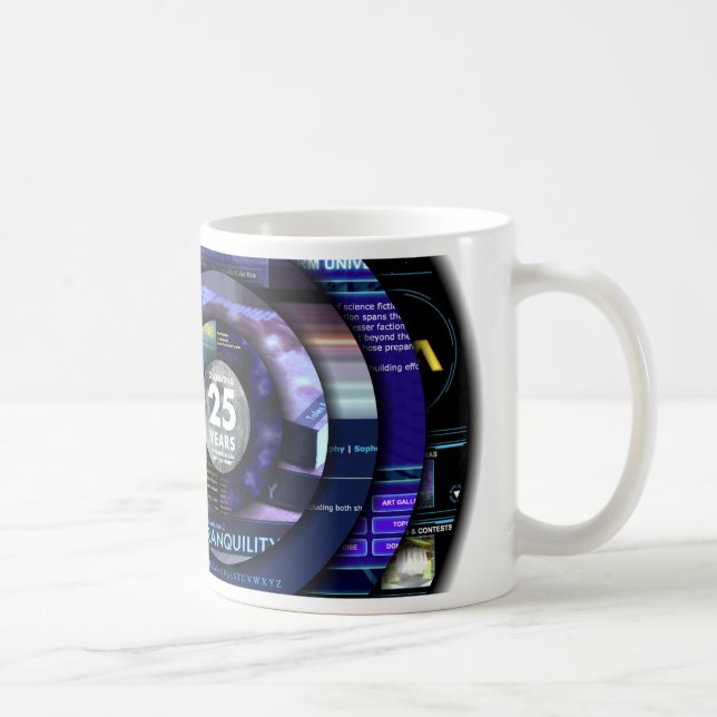 Caneca De Café 25 Years of Orion's Arm Universe Project (Direita)