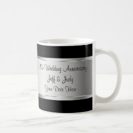 Caneca De Café 25o Aniversário de casamento