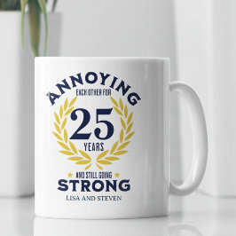 Caneca De Café 25th Anniversary Gift for couples