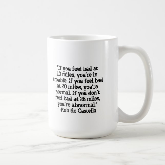 Caneca de café 26,2 engraçada para o Marathoner - (Direita)