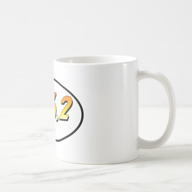 Caneca De Café 26,2 Oval do "aventureiro" da maratona (Direita)