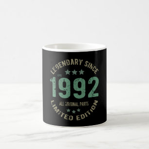 Caneca De Café 29 anos Idade do Dia 1992 Legenda desde o 29º ani