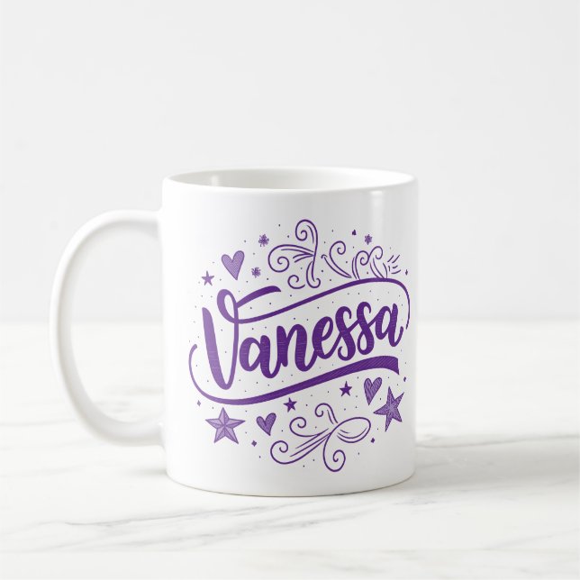 Caneca De Café 2 Color Vanessa 2 (Esquerda)