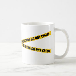 Caneca de café 2 da cena do crime da polícia