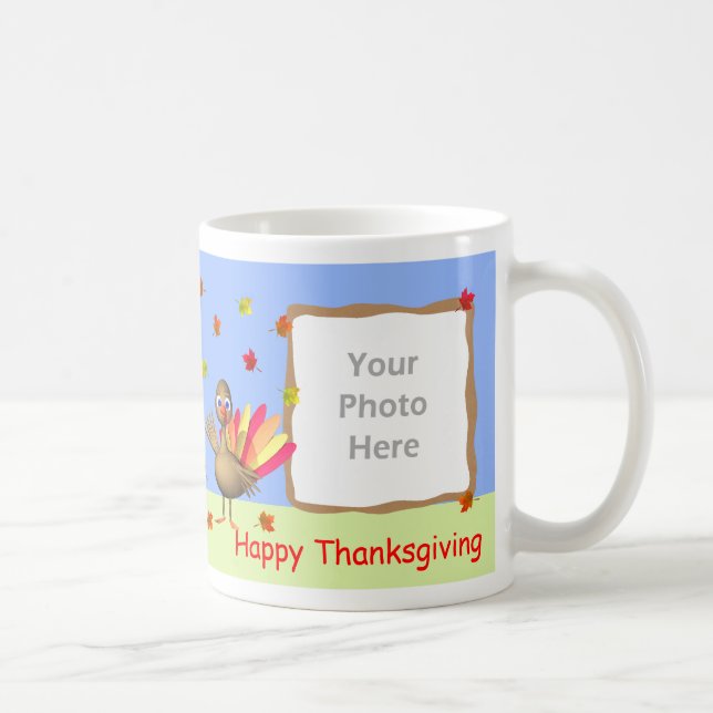 Caneca De Café 2-Foto para o Bebê de Ação de Graças (Direita)