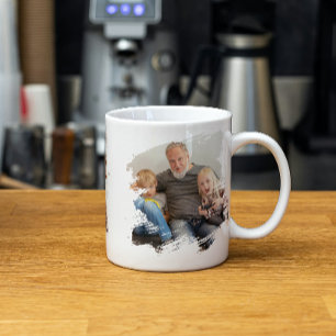Caneca De Café 2 Fotografias Escritíveis Modelo Personalizadas