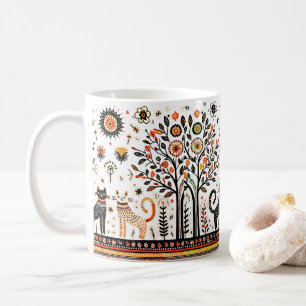 Caneca De Café 2 gatos egípidos com piramidas