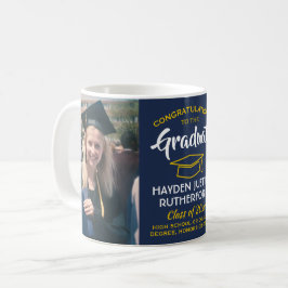 Caneca De Café 2 Graduação de Fotografias Marinho Azul Dourado Am
