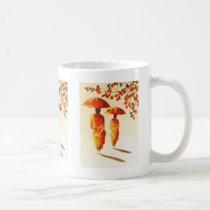 Caneca De Café 2 monges budistas Laotian
