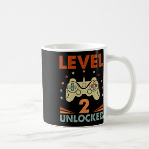Caneca De Café 2 segundo aniversário de jogador de vídeo desbloqu