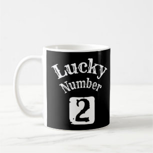 Caneca De Café 2 - Sortuda Número 2 Sorte