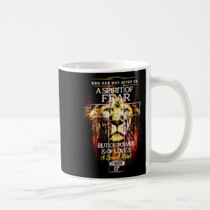 Caneca De Café 2 Timóteo 1_7 Cruz Cristã Versículo Bíblico Religi