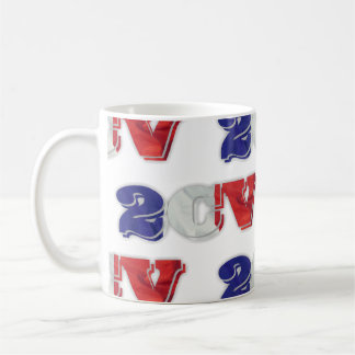 Caneca De Café 2CV Deux Chevaux Red White Blue Bandeira Francesa
