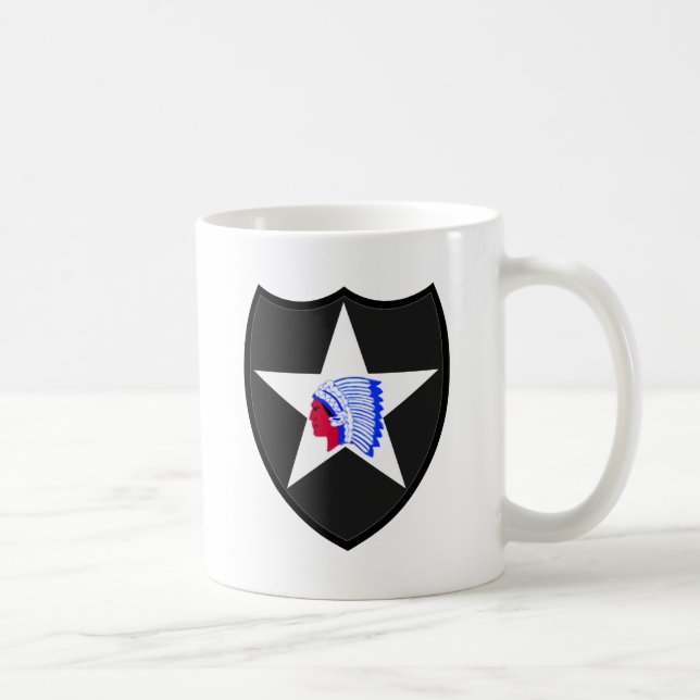 Caneca De Café 2nd U.s. Infantry Division Indianhead (Direita)
