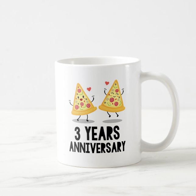 Caneca De Café 3º Aniversário 3 Anos (Direita)