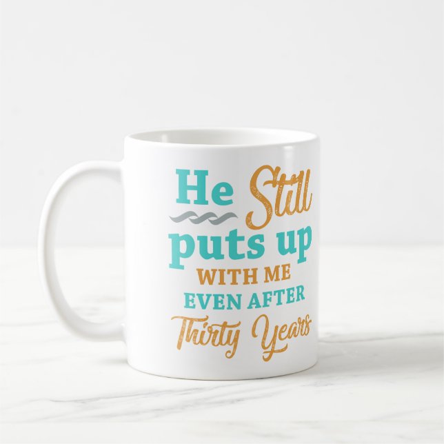 Caneca De Café 30 Casamento Humor das Mulheres (Esquerda)