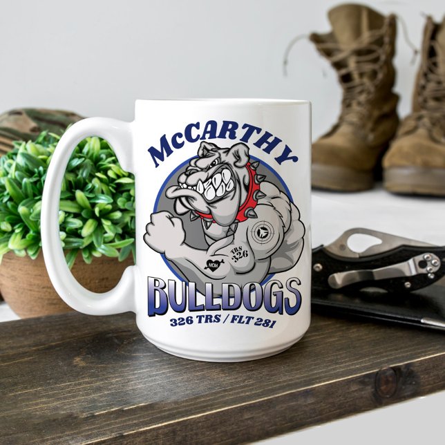 Caneca De Café 326 Bulldog Air Force BMT Graduation Custom Gift (326 TRS Bulldogs Air Force Basic Military Training Graduation gift Airman graduate proud mom or dad)