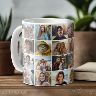 Caneca De Café 32 Colagem de Fotos - imagens pequenas