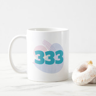 Caneca De Café 333 Manifestação de Afirmação de Orientação de Anj