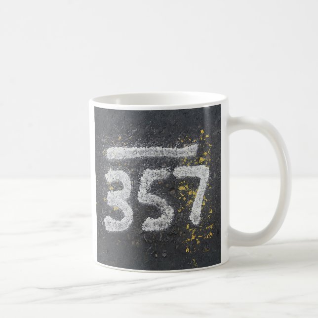 Caneca De Café 357 Número de Pedreiro e Número de Anjo (Direita)