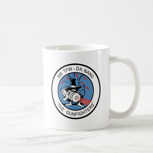 Caneca De Café 366th Lutador do un do TFW G (Direita)