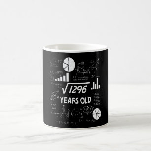 Caneca De Café 36.º aniversário, Quadrado de Raiz, Matemática aos