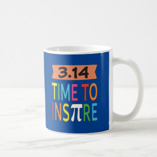 Caneca De Café 3.14 Hora De Inspirar A Piada De Matemática Engraç