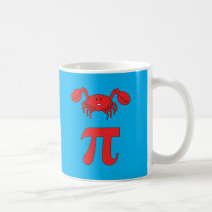 Caneca De Café 3.14 Piada De Matemática Engraçada Pie Pun Crab