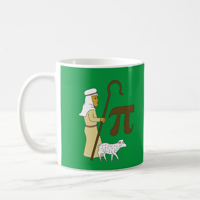 Caneca De Café 3.14 Torta de Pastores Pi Trocadilho Piada Engraça (Esquerda)
