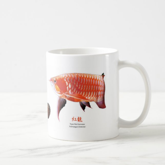 Caneca De Café 3 Asian Arowanas (Direita)