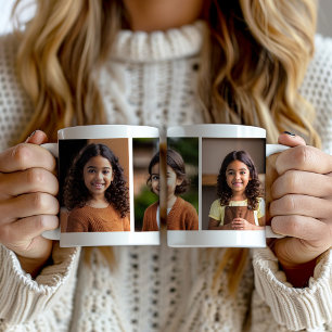 Caneca De Café 3 Fotos de retrato escolar