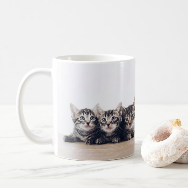Caneca De Café 3 Kittens bonitos (Com Donut)