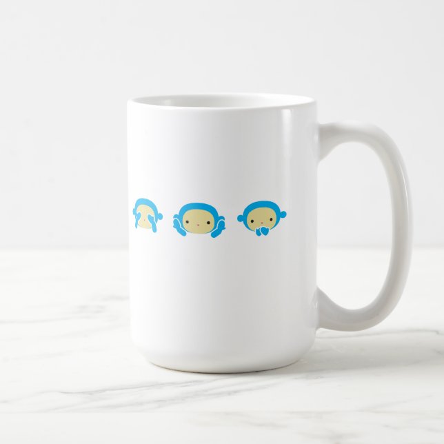 Caneca De Café 3 macacos sábios (Direita)