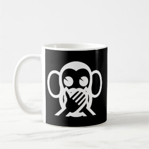 Caneca De Café 3 Macacos Sábios Iwazaru 言 わ ざ る Fala NO 