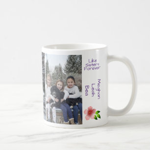 Caneca De Café 3 Melhores Amigos Como Irmãs Personalizam Nomes