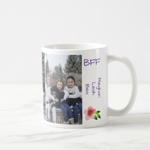 Caneca De Café 3 Melhores Amigos para Nomes de Personalização d