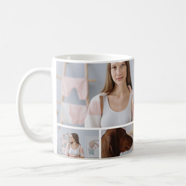 Caneca De Café 3 Photo Mommy to be Christmas Pregnancy  (Esquerda)