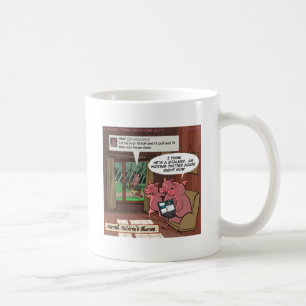 Caneca De Café 3 Porquinhos Inteligentes nas Mídias Sociais