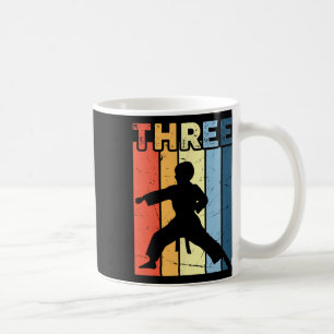 Caneca De Café 3 Três Karate Lover aniversário de 3 anos de 3 ano